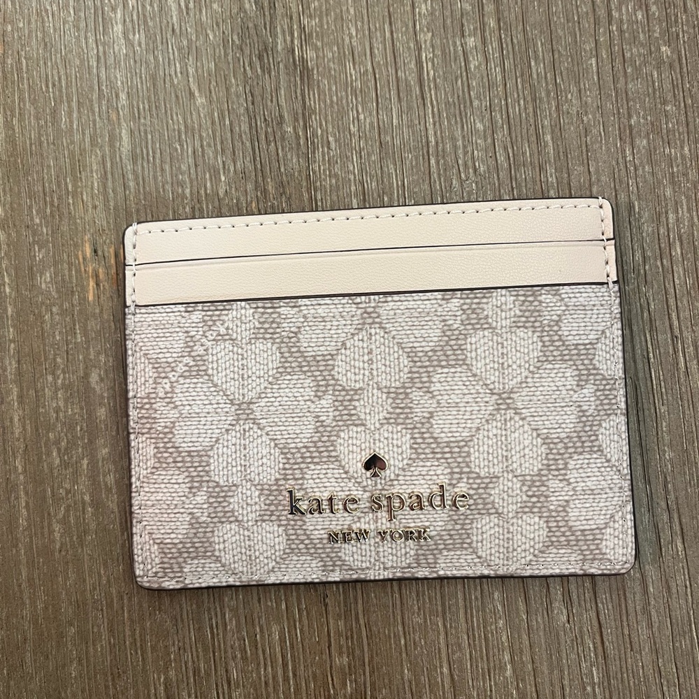 Kate Spade Flower Slim Card Case NWT